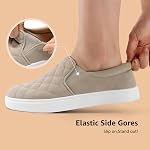 STQ Loafers for Women Memory Foam Slip On Sneakers Comfort Fall Shoes