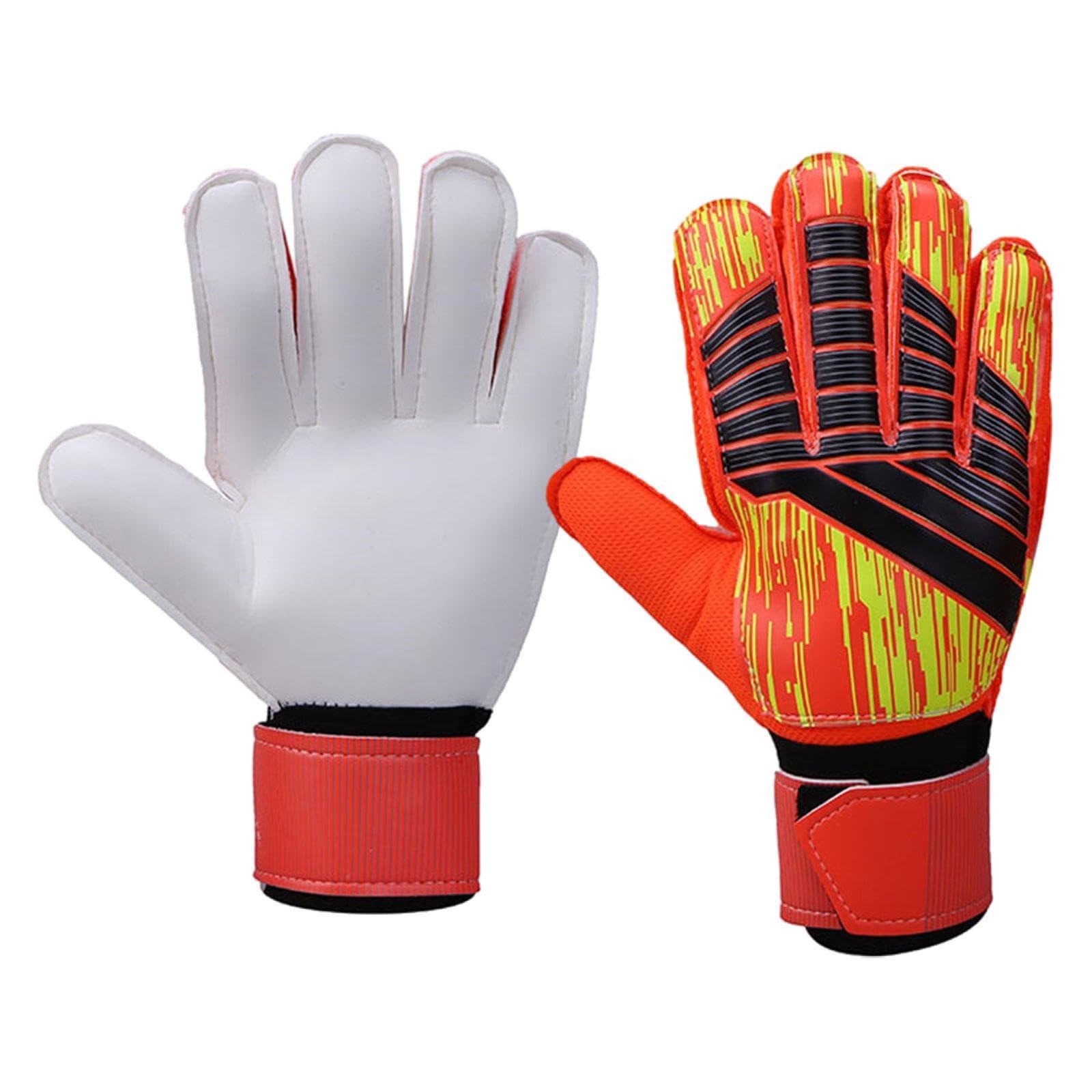 Goalkeeper Gloves Antislip Finger Protection Men Women Stylish Goalie Gloves 9cm Orange Sporting Goods Team Sports Soccer Clothing, Shoes & Accessories Gloves-image-37