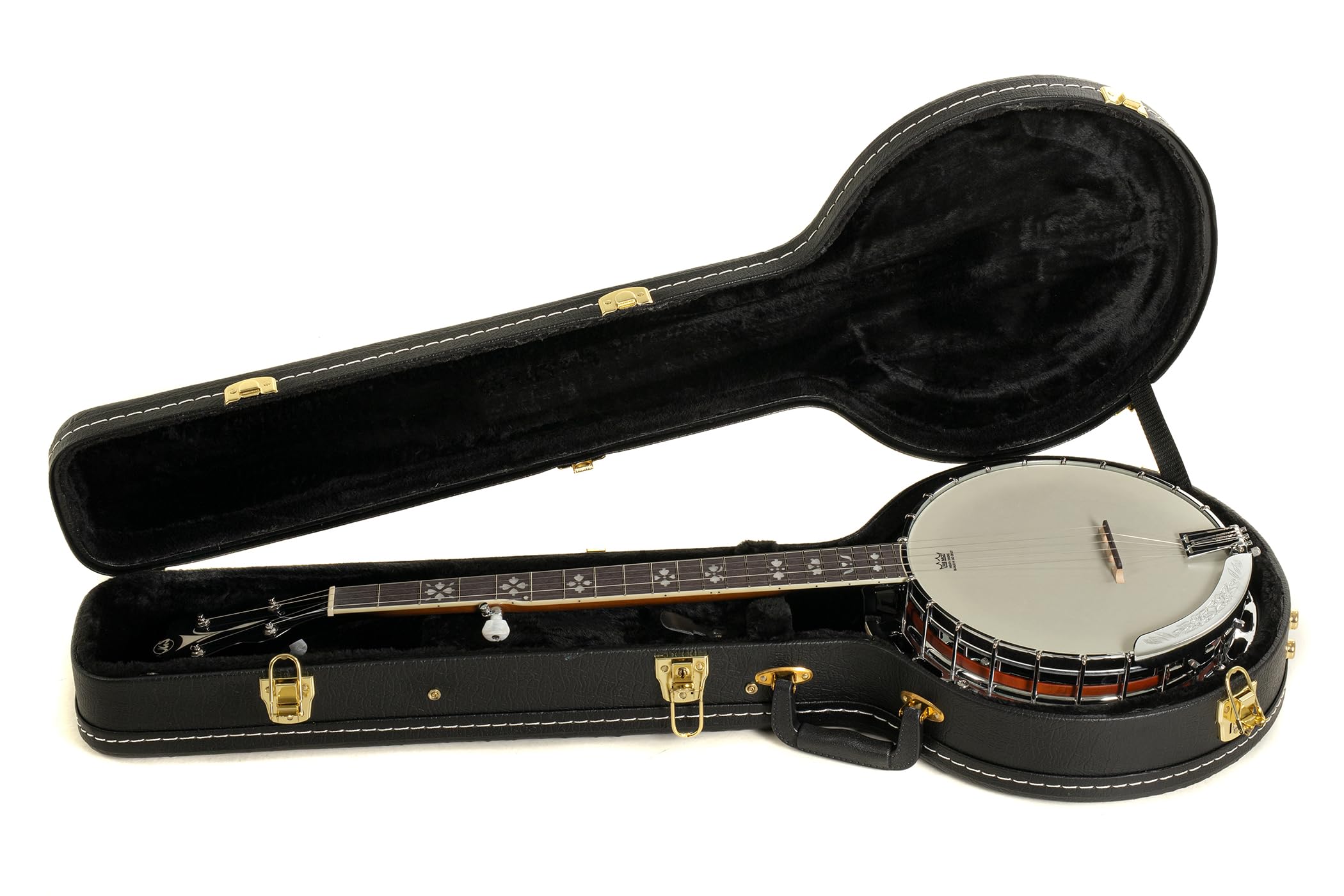 GEWA Banjo Premium 5 corde con custodia e pelliccia REMO