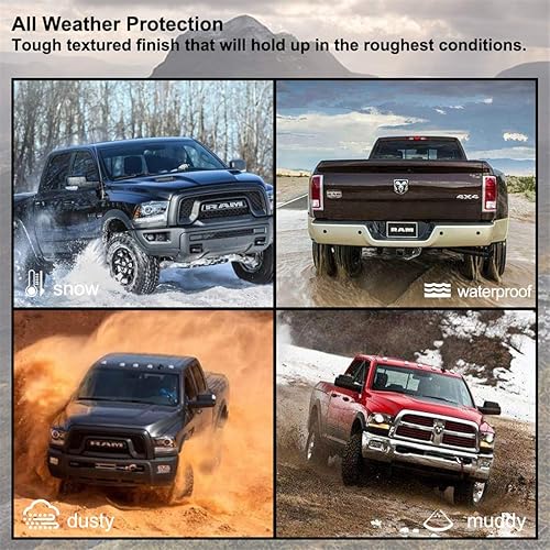 Miniatura 10 de Kiwi Master Aletas de barro compatibles con Dodge Ram 150025003500 2009-18, Ram 1500 Classic 2019-2024 Heavy Duty protectores de barro delanteros y