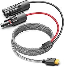TAIFU Fiche Solaire 3.5m vers XT60 Câble de Charge pour Connexion Panneau Solaire 60W 110W 160W 220W 400W Générateur Solaire Portable EF EcoFlow River Delta Compatible avec Bluetti EB55 Anker 757/767