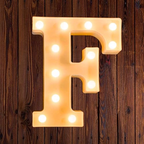 Miniatura 1 de Letrero de luz LED en blanco y negro, 2 letras AA alimentadas por batería para boda, fiesta de cumpleaños, lámpara de Navidad, luz nocturna