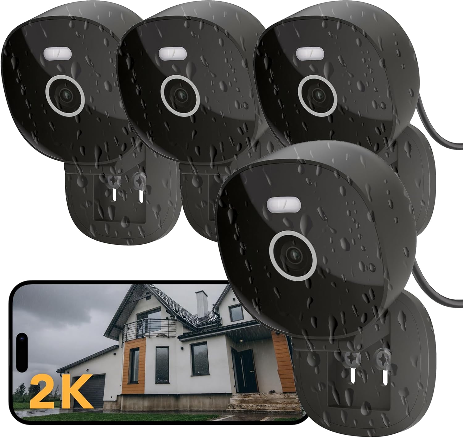 2K Security Camera, Outdoor/Indoor...