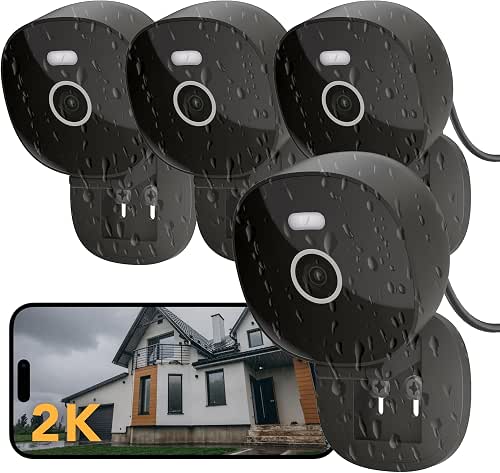 2K Wired Security Camera, Indoor/Outdoor for Home, Pet, Baby, Nanny,