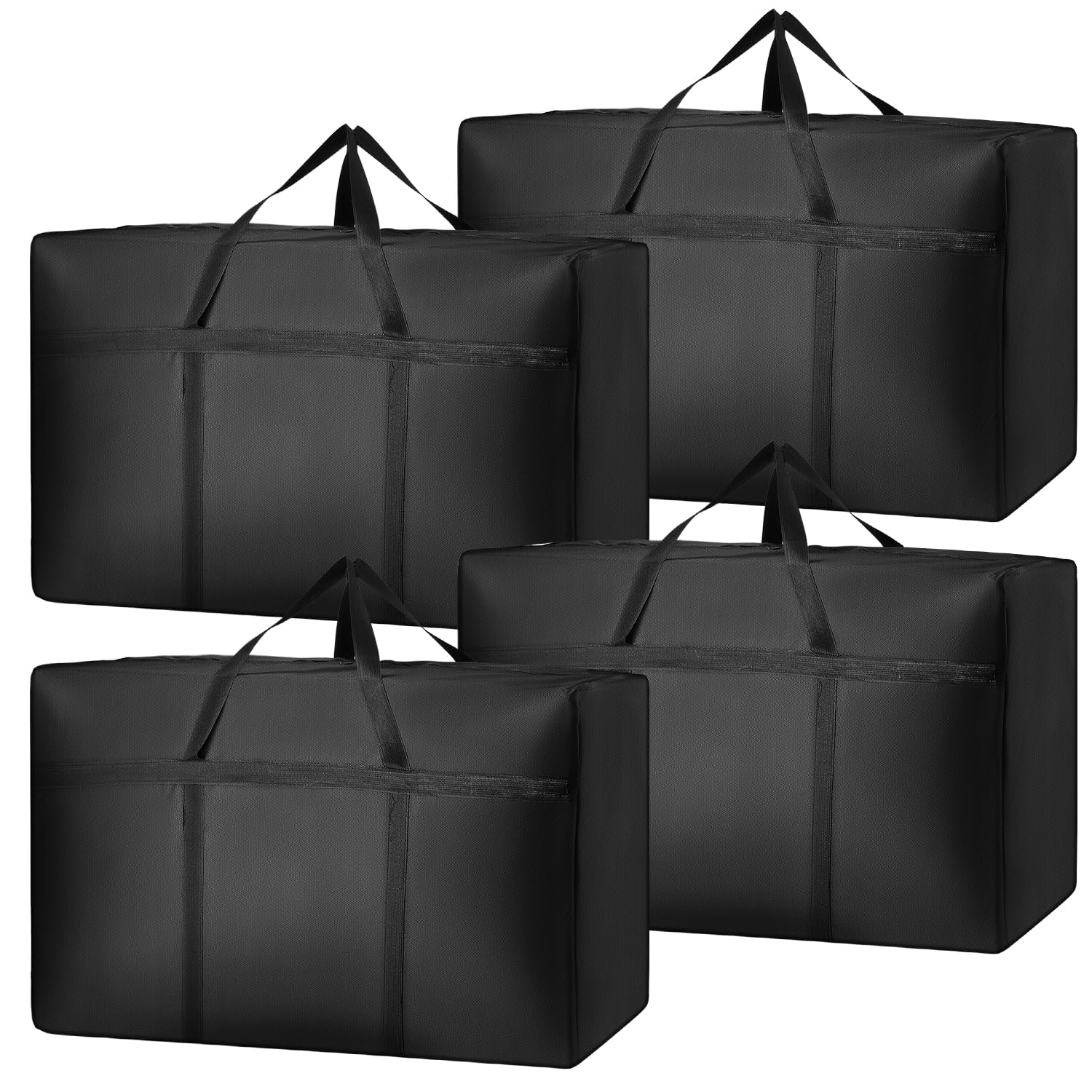 Opbergtas, 110 x 140 cm, extra grote opbergtas met trekkoord, waterdichte zwarte verhuistas, Oxford-stoffen opbergtas voor dekbed, kussens, dekbed, onderbed, kleding, schoenen, speelgoedopslag Opbergtas, 110 x 140 cm, extra grote opbergtas met trekkoord, waterdichte zwarte verhuistas, Oxford-stoffen opbergtas voor dekbed, kussens, dekbed, onderbed, kleding, schoenen, speelgoedopslag