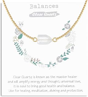 Raw Crystal Necklace for Women