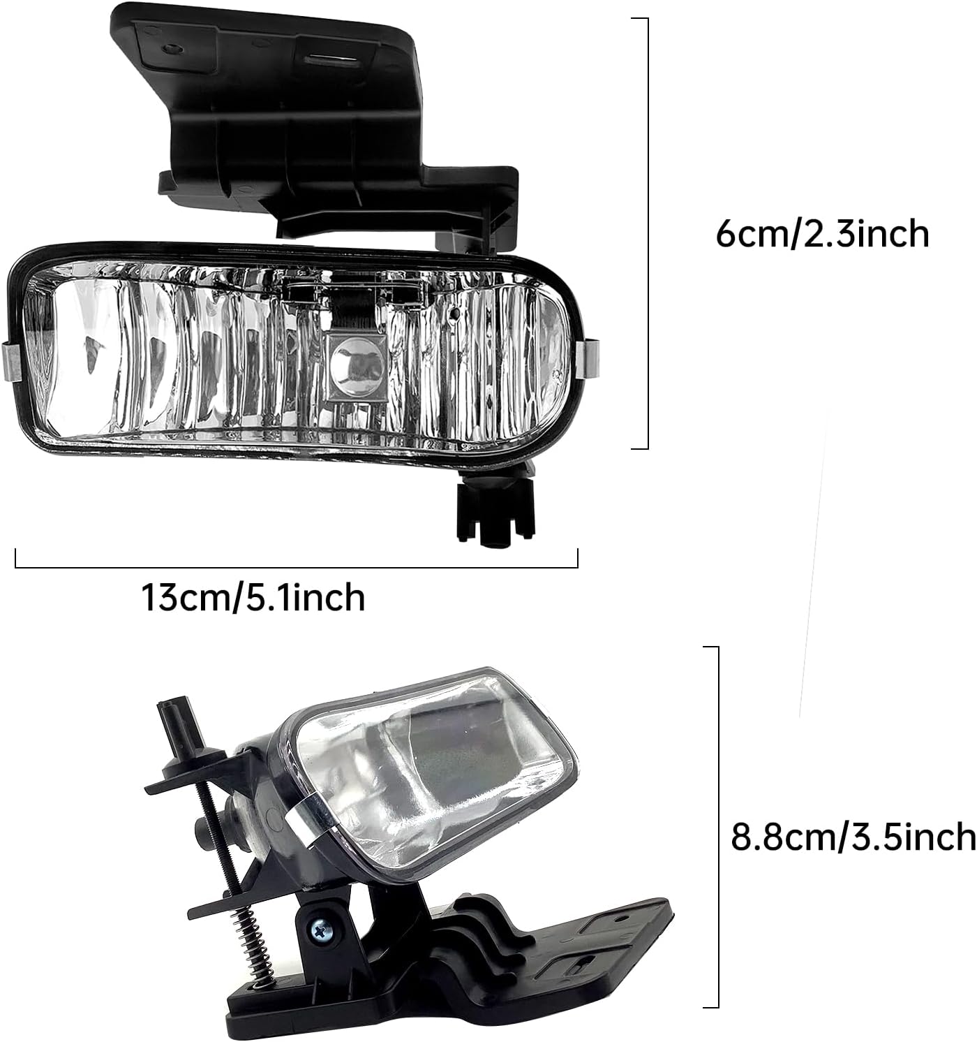 WILD BEAR Fog Lights Compatible With 1999 2000 2001 2002 Chevrolet silverado 1500 2500/2000-2006 Tahoe/Suburban Fog Lamps Driver and Passenger Side