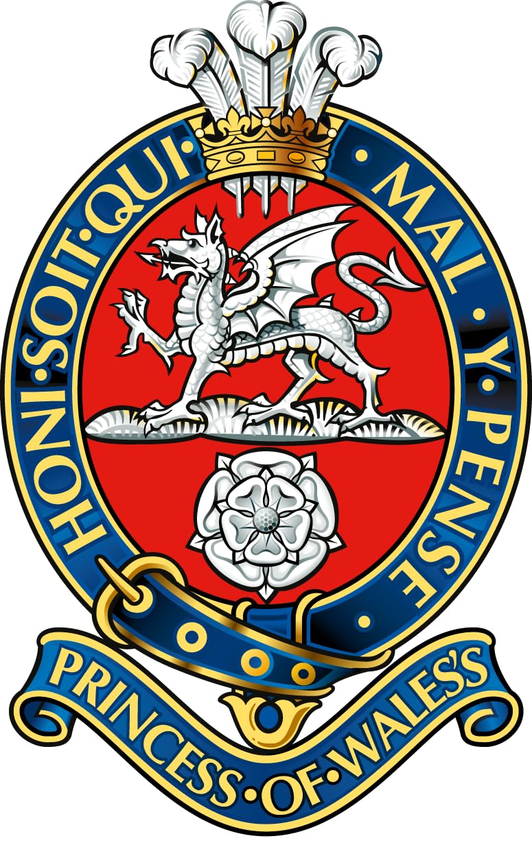 Princess of Wales Royal Regiment (SK8) Military Waterproof Vinyl Stickers Decal PWRR Veteran Squaddie Army 100mm x 65mm
