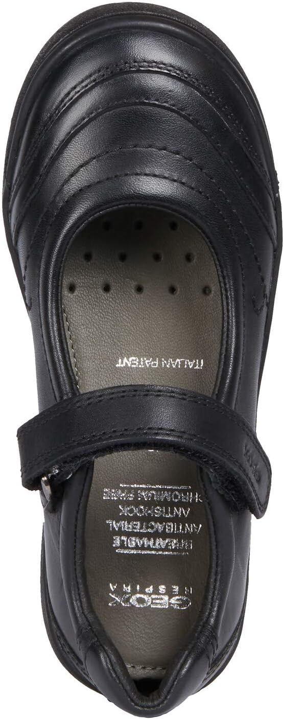 Geox Girl's Ballet Ballerina, Black, Womens 10