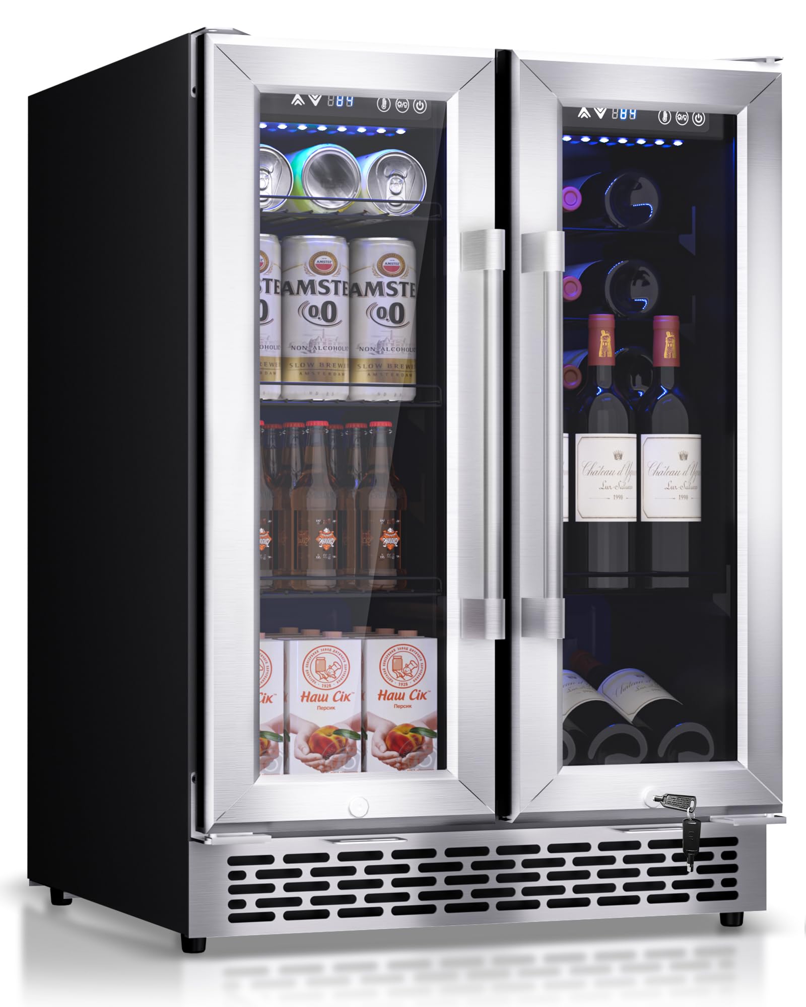 Minorfun ZAJ Beverage Cooler Black Stainless