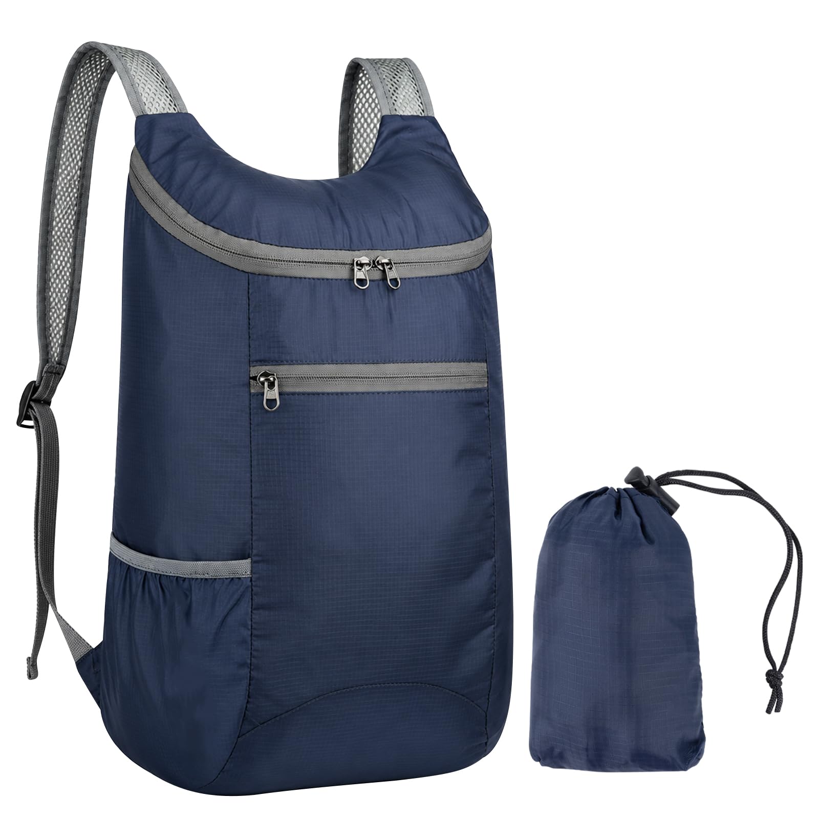 FACHOI Ultra Lightweight Backpack, Small Water Resistant Rucksack Multi-Functional Foldable Backpack Waterproof Packable Hiking Daypack for Women Men Outdoor Camping Hiking Biking F4-HWSJB
