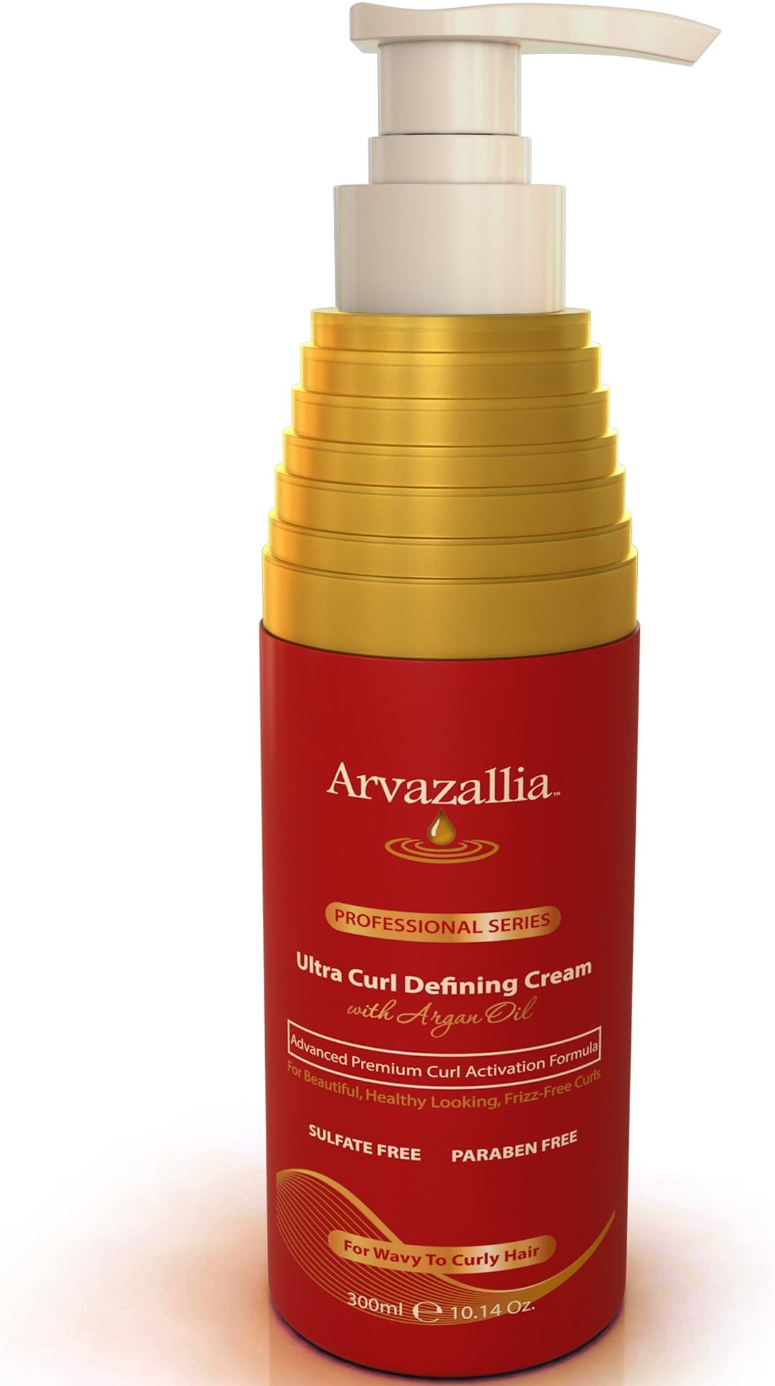 Arvazallia Ultra Curl Defining Cream with Argan Oil By - SAVE 56% TODAY Best Moroccan Curl Cream for Wavy to Curly Hair - Guaranteed to Give You Beautiful, Soft, Natural Looking, Frizz Free Curls o...