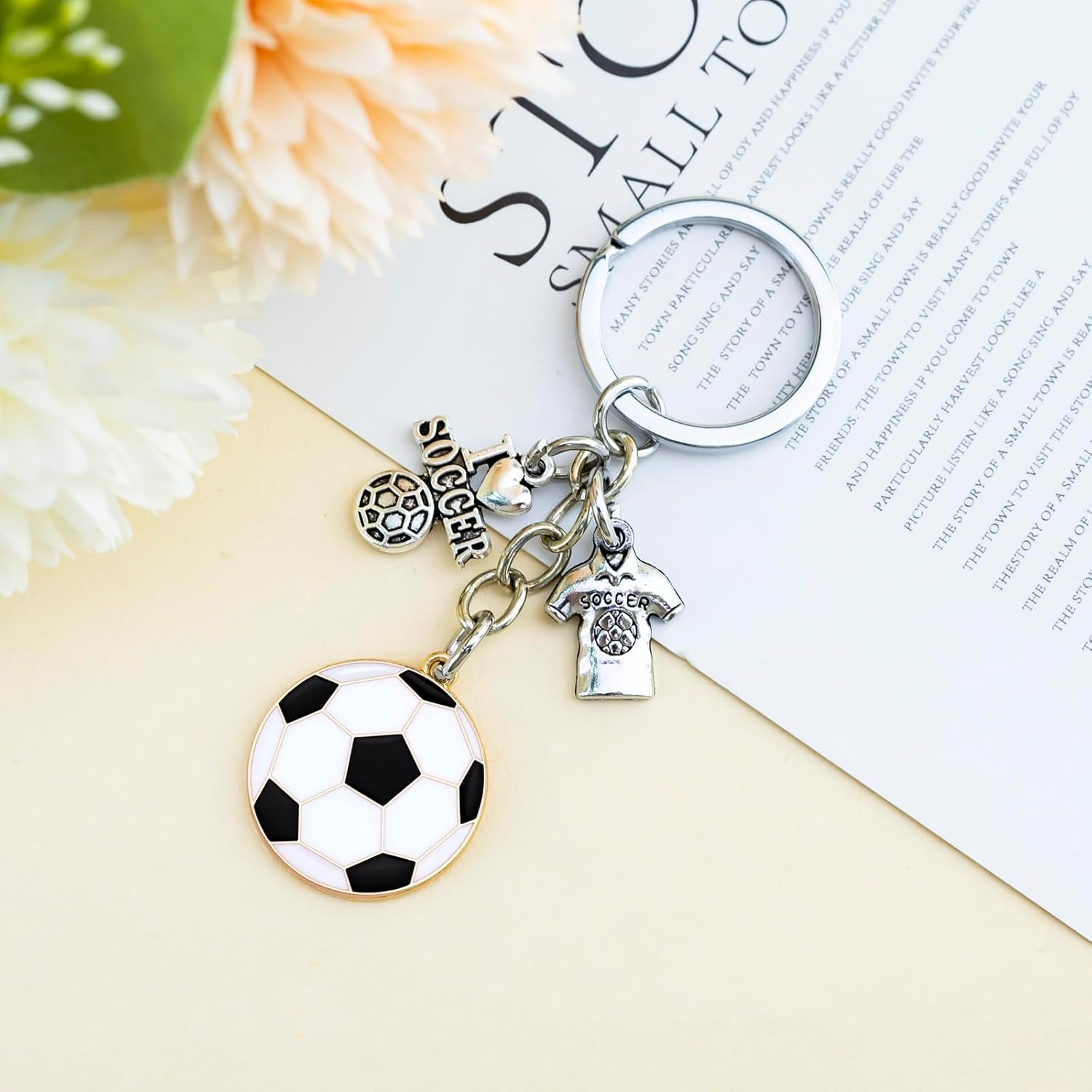 Soccer Gifts Soccer Keychain for Men Women Mini Football Party Favors