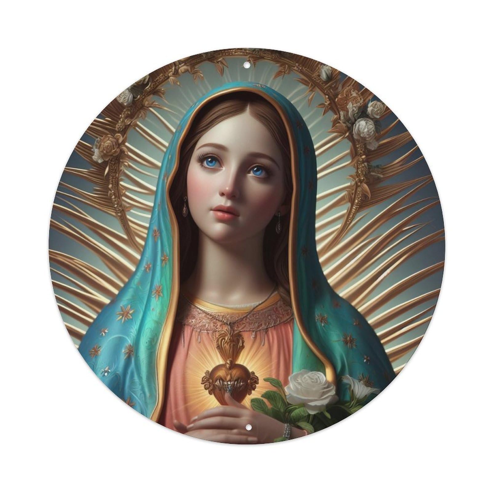 The Great Virgin Mary Religious Metal Tin Sign