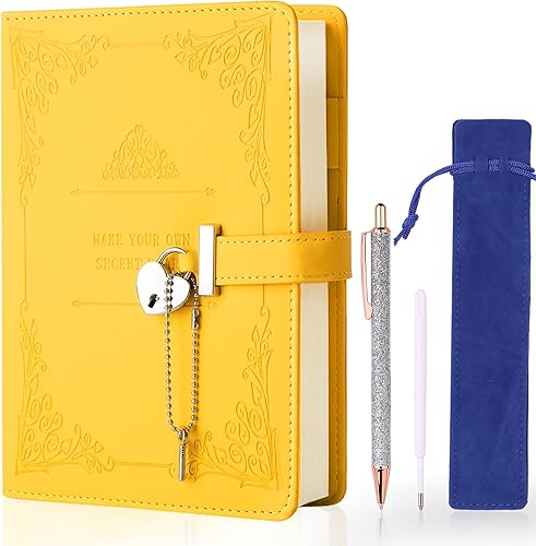 Agenda con cierre en forma de corazón con bolígrafo, tamaño A5, suave piel sintética, agenda personal, cuaderno de escritura, cuaderno secreto,