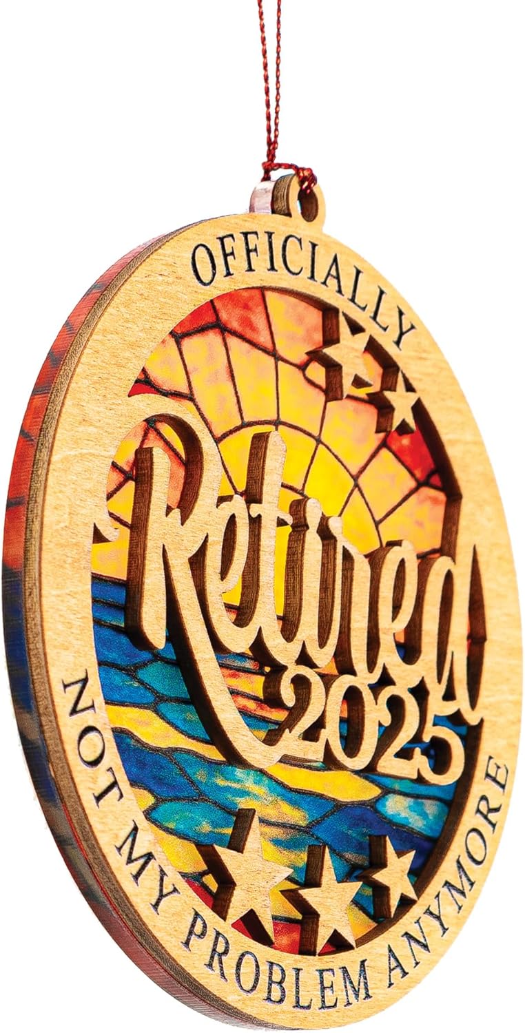 Retirement Gifts for Men Women, Funny 2026 Retired Ornament, Happy Retirement Decorations for Christmas Tree, Unique Ornaments Gifts Idea for Coworker, Boss, Teacher – Retired Party Decorations - Image 5