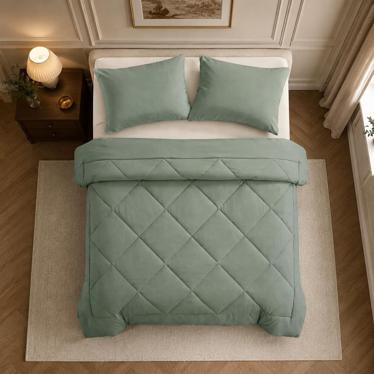 Pleene Duvet and Cover in One, Washable Duvet and Cover with 2x Pillowcases