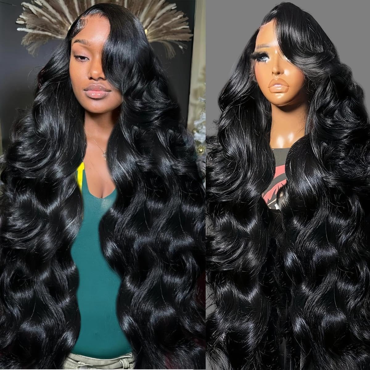 30 Inch 13x6 Lace Front Wigs Human Hair Wigs for Women 220 Density Body Wave Lace Front Wigs Human Hair Pre Plucked HD Lace Frontal Wig Body Wave