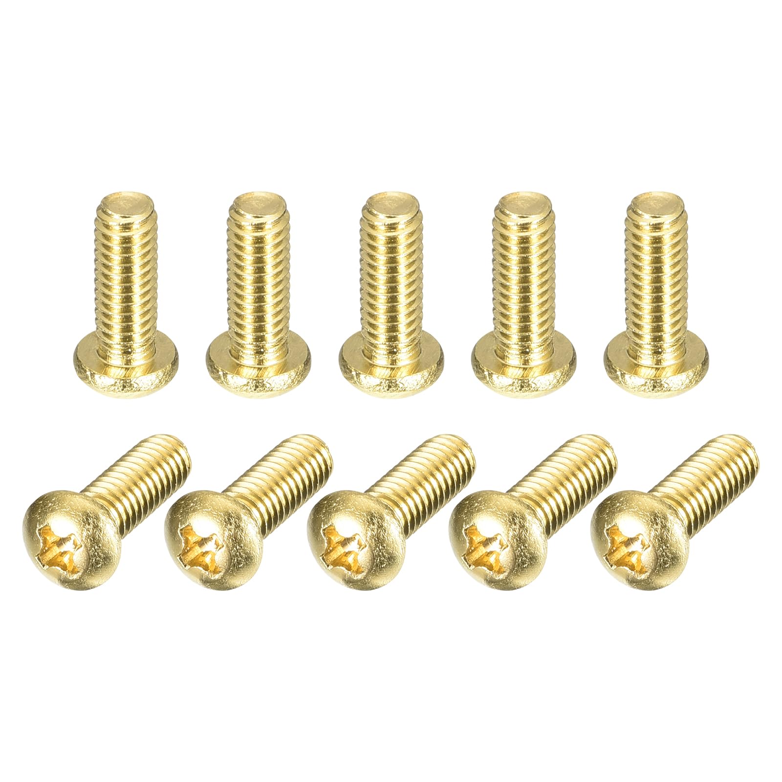 Brass Machine Screws - 60 Pcs M3x6mm -25 Brass Machine Screws - 60 Pcs M3x6mm -25