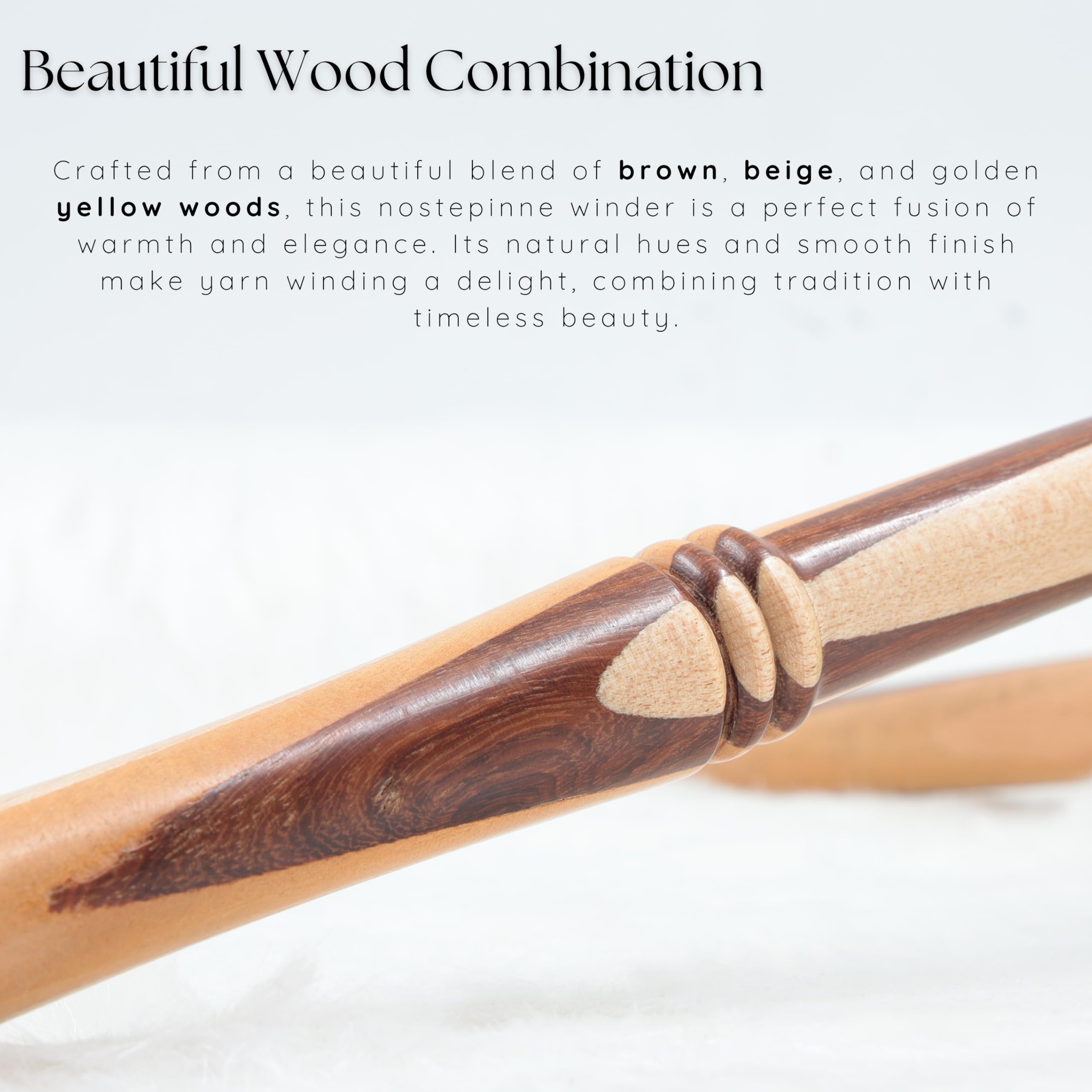 Nostepinne Enrouleur De Fil à Tricoter Central En Bois D'érable