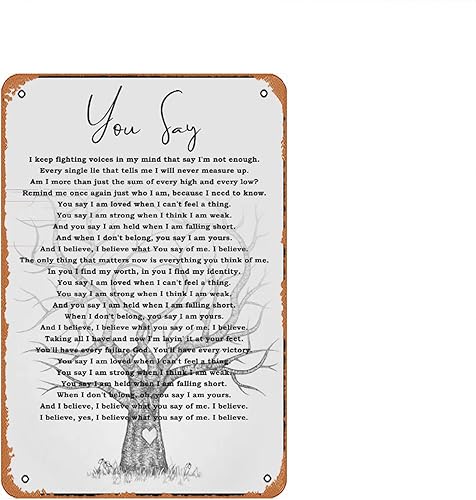 Póster de letras de canciones de You Say Lauren Daigle, álbum musical de Lauren Daigle, póster musical de Lauren Daigle, póster de canción de Lauren