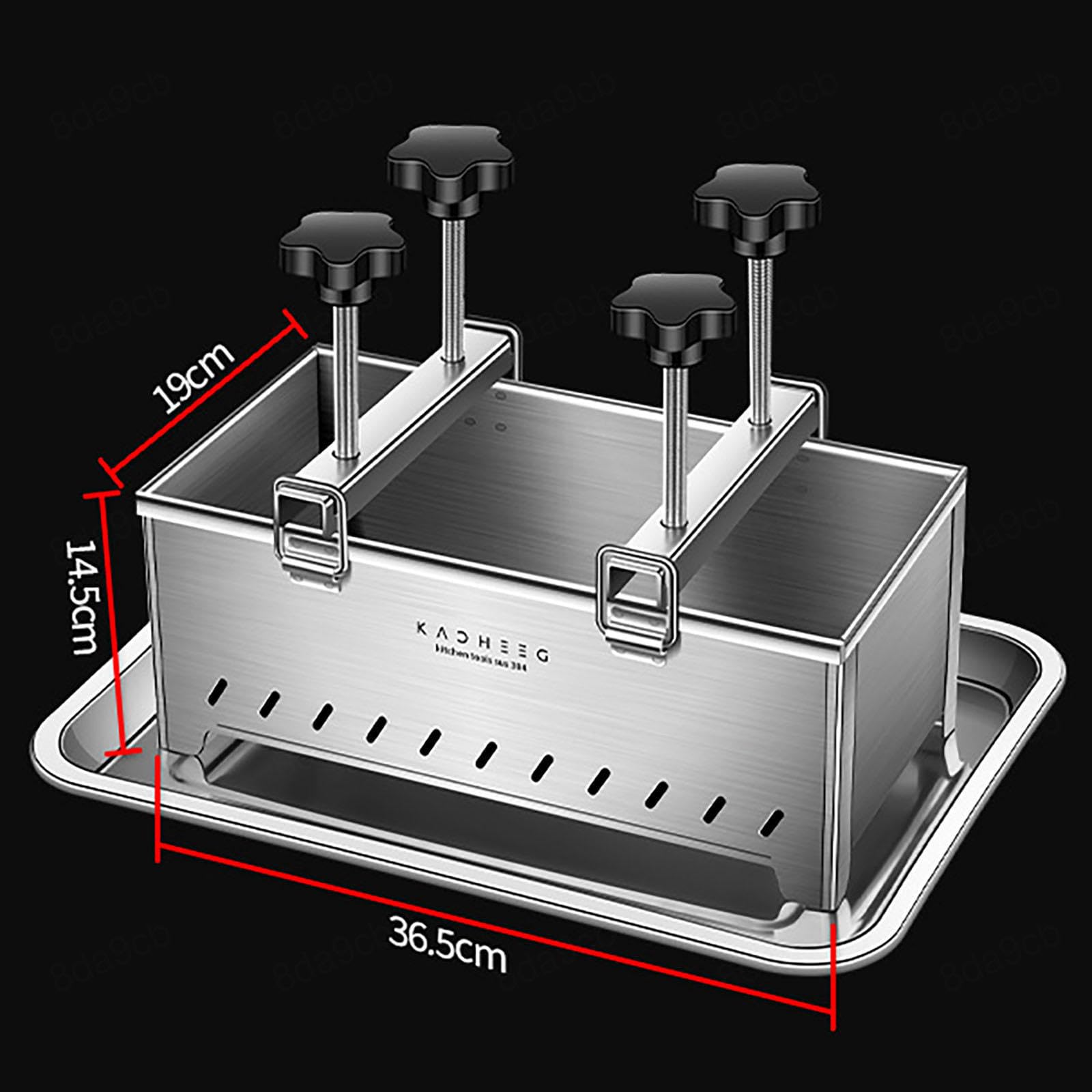 Prensa de carne de acero inoxidable, para hacer bloques de carne, prensa casera de ladrillos de carne para cocina, restaurante, 5 kg