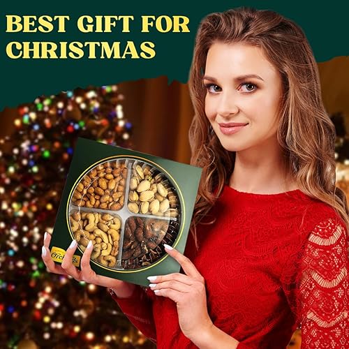 Miniatura 3 de Cesta de regalo de frutos secos de la colección Gourmet Cravings, aperitivos kosher saludables, caja de frutos secos mixtos de primera calidad,