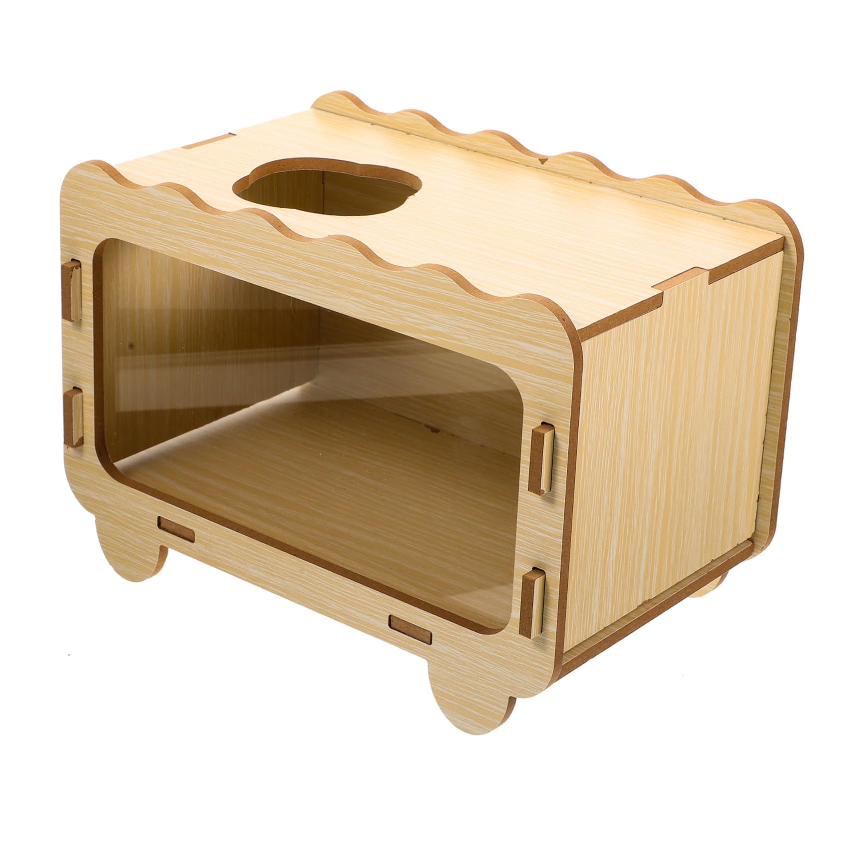 SUPVOX Mini Hamster House Toy Comfortable Sleeping Box Digging Tunnel Pet Hideout for Indoor/Outdoor Play