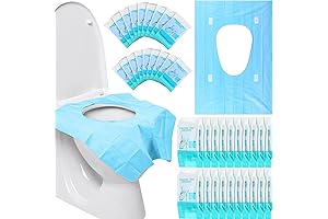 200 Pack Extra Large Disposable Individually Wrapped Waterproof Toilet Seat Covers