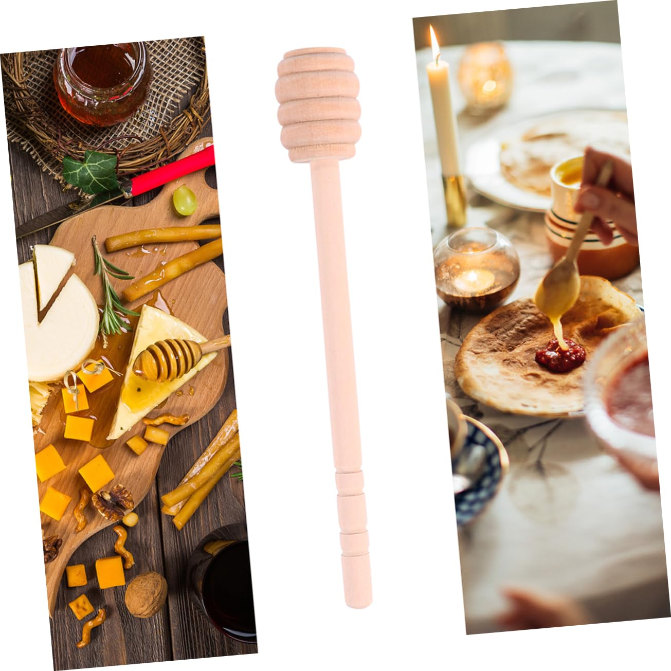 Garneck 20pcs Bee Stick Honey Mixing Stick Mini Stir Sticks Mini Scoop Honeycomb Stick Syrup Stirrer Honey Dippers Bulk Honey Wand Jam Creamy Foods Mixing Stick Wood re-usable