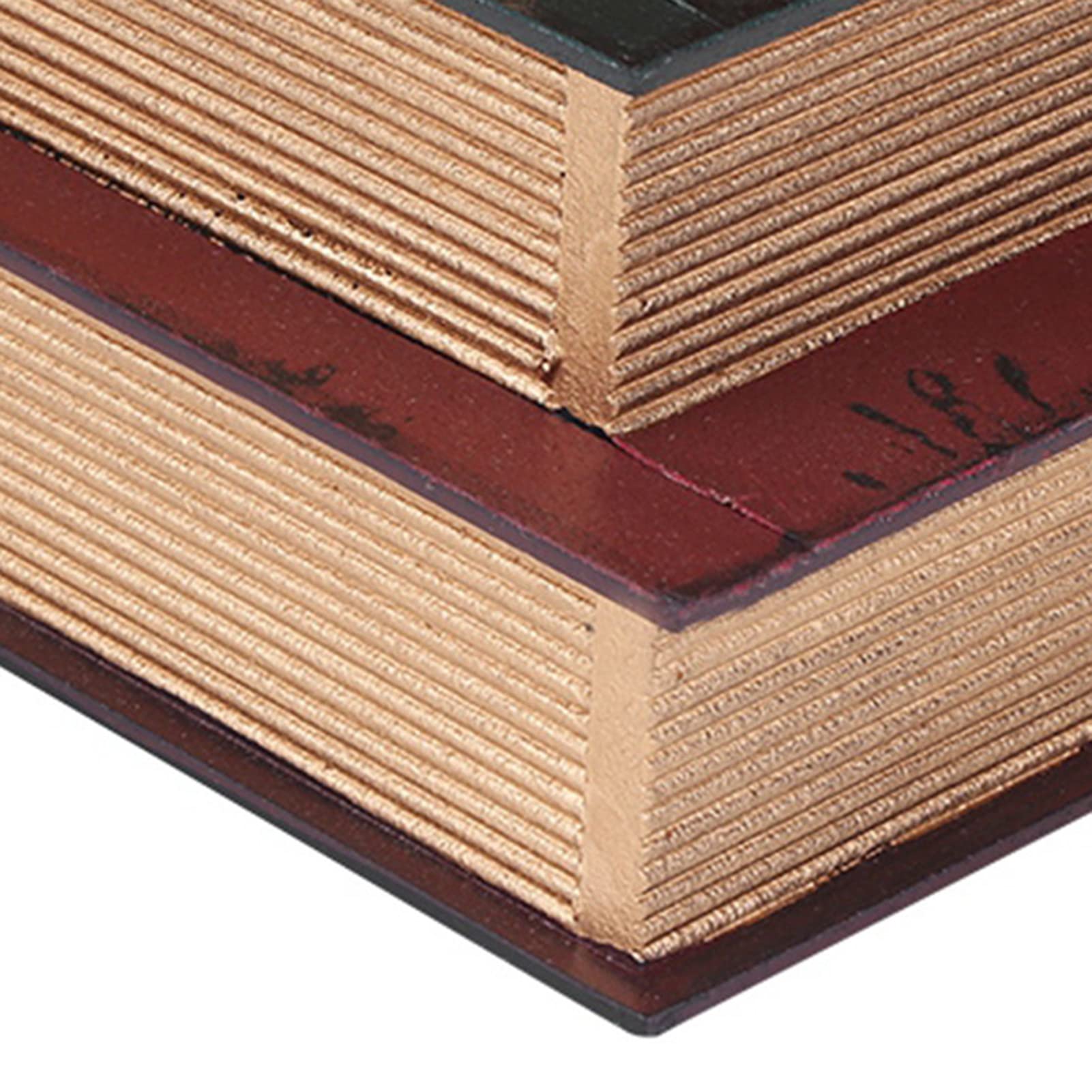 Scatola di Immagazzinaggio dei Gioielli Creativo Retro,Organizer Scrivania Forma Libri,Mobili Cassettiera da Tavolo con 3 Cassetti per Gioielli 21 x 15 x 14.5 cm