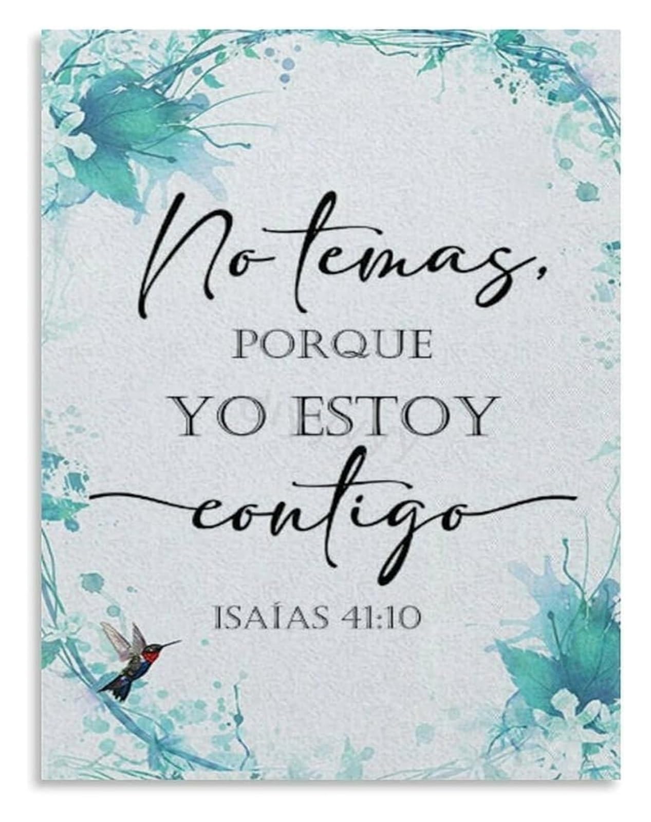 PKNVKZIDK Spanish Spiritual Quote Poster Inspirational Faith Message Christian Bible Verse Home Decor Gift