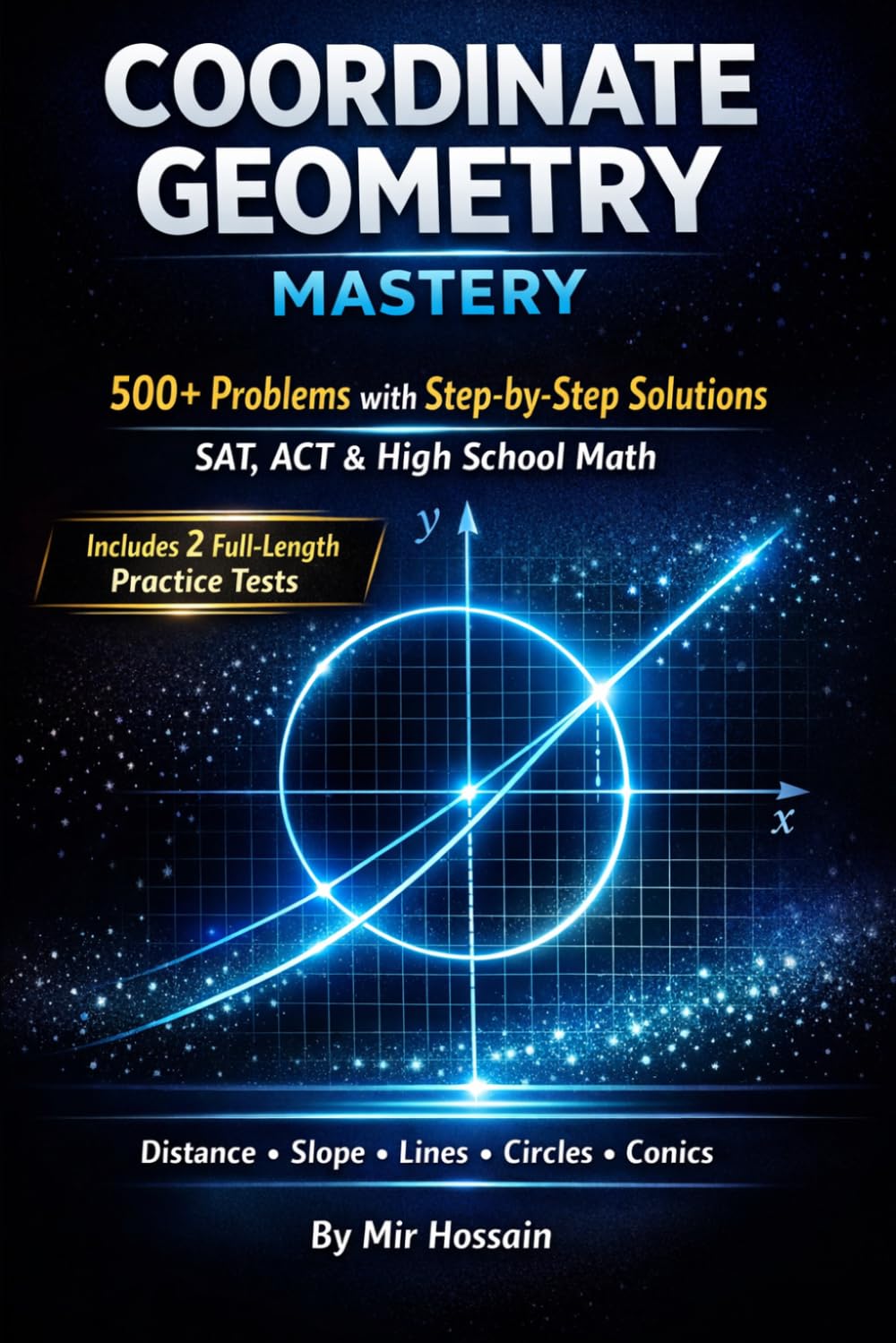 Coordinate Geometry Mastery: 500+ Problems with Step-by-Step Solutions for SAT, ACT & High School Math | Distance, Slope, Lines, Circles &Conics