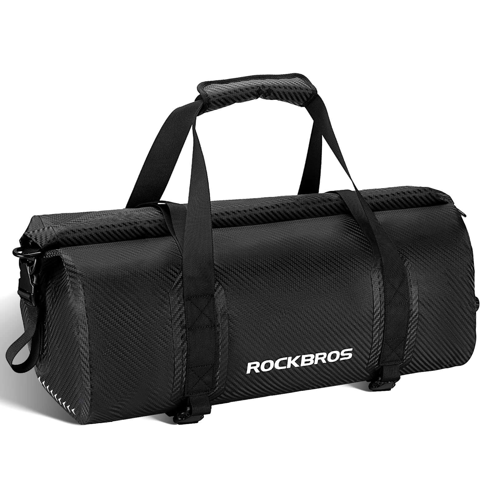 ROCKBROS Sacoche de Selle Moto 30L, Sacoche Moto Étanche avec Bandoulière, Sacoche de Porte-Bagages Réfléchissant, Sacoche Arrière de Moto pour Voyage