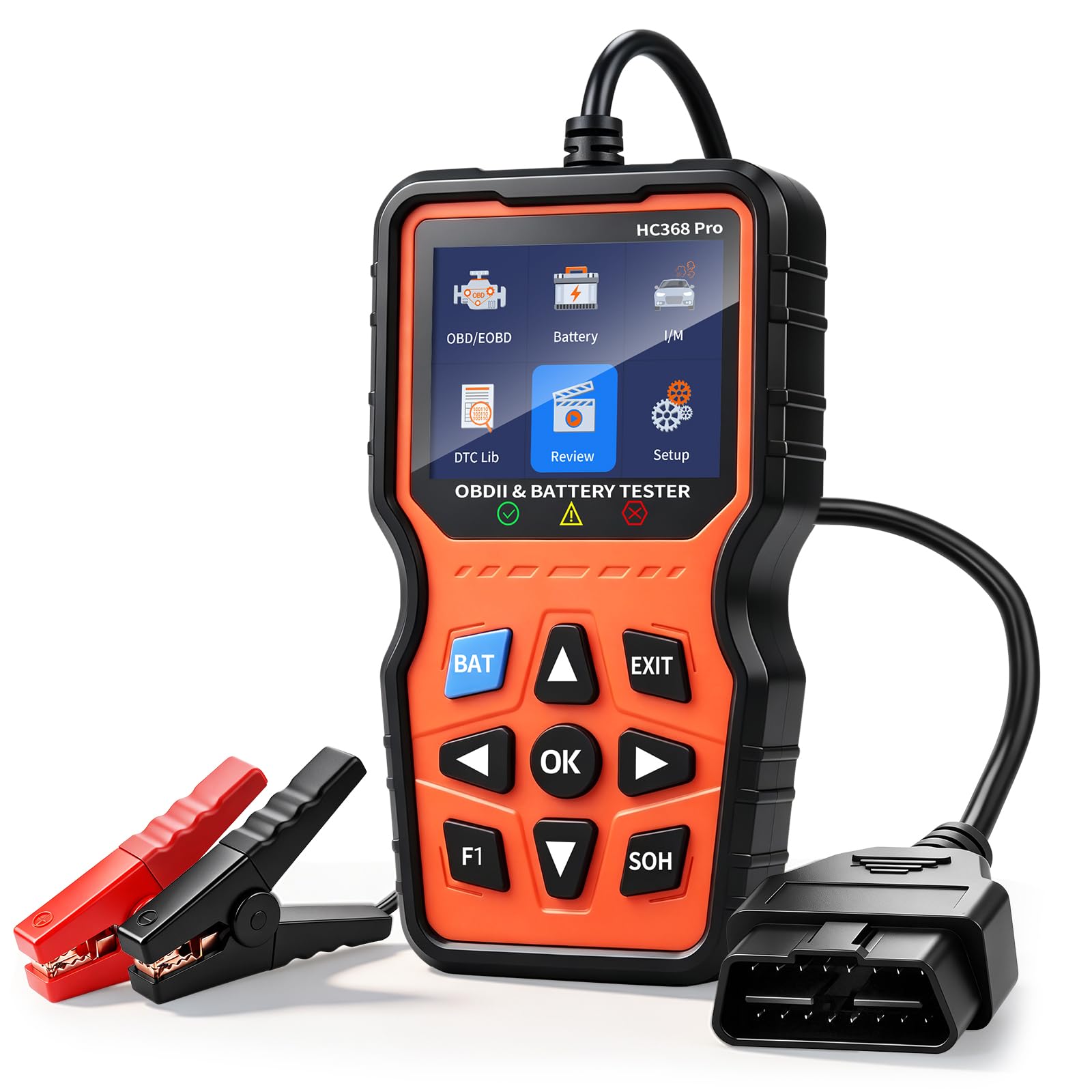 2-IN-1 OBD2 Diagnosegerät & Batterietester für Kfz Diagnosewerkzeug