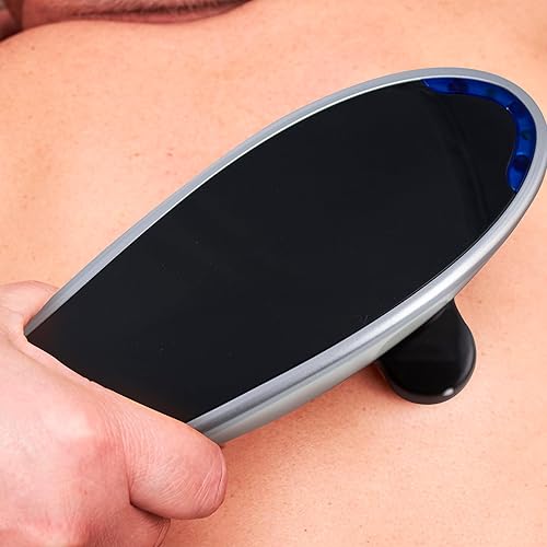 Miniatura 3 de Masajeador de mano recargable para espalda y cuello para aliviar el dolor de tejido profundo, doble cabeza eléctrica, masaje corporal de percusión