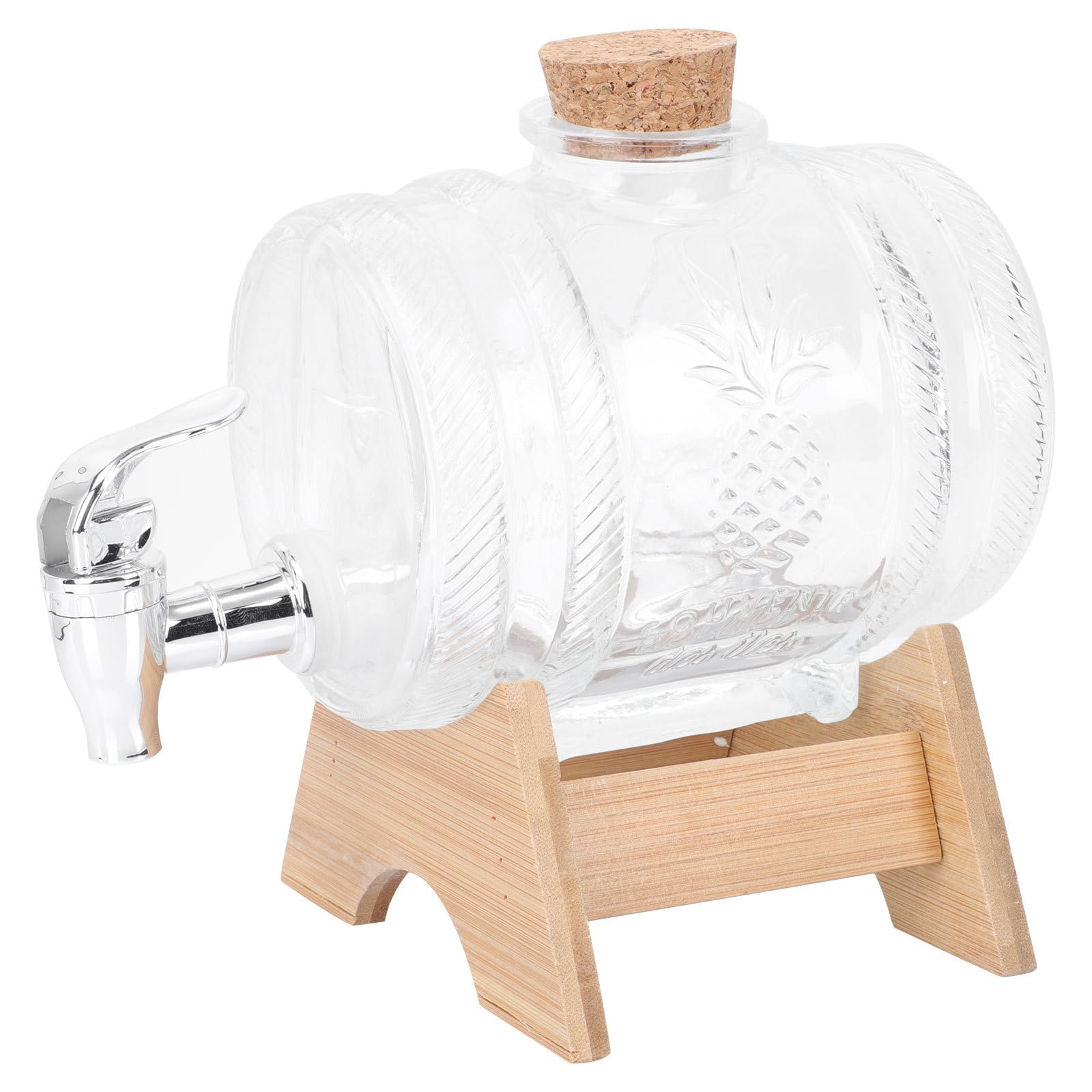 Dispensador de bebidas de vidrio con grifo KICHOUSE de 1000ml para servir de forma segura