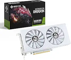 SOYO Placa de vídeo AMD Radeon RX 580, placa de vídeo GDDR5 de 8 GB de 256 bits para jogos de PC com porta de exibição HDMI DVI PCI Express x 16 3.0 Dual Fans GPU para jogos