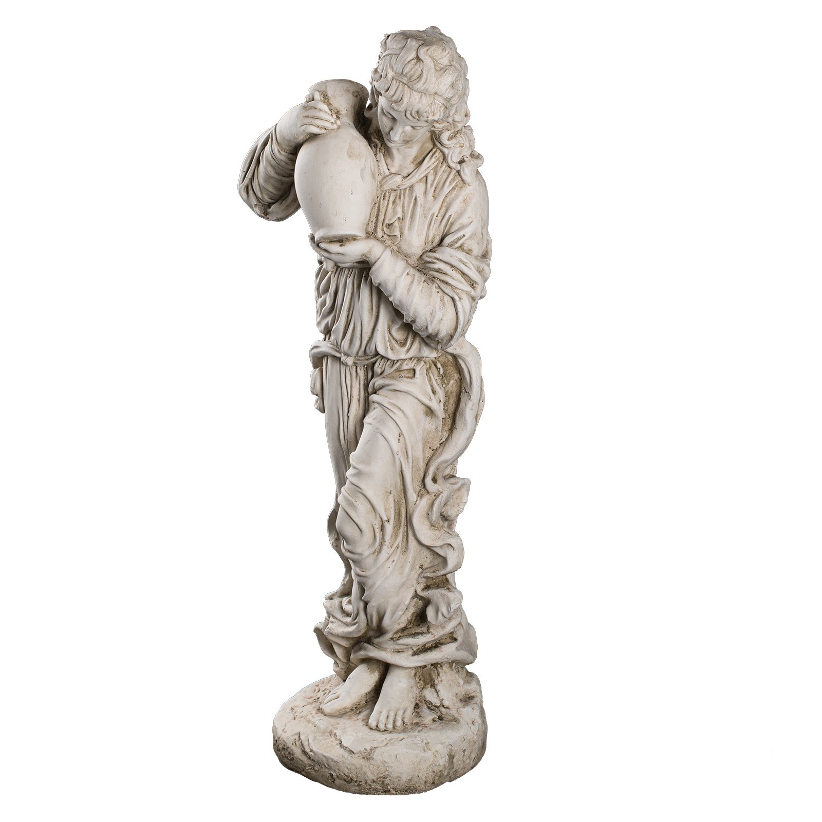 Wetterfeste Große schwere (6 kg) Statue antike Wassertägerin 74 cm hoch SYL-A 14018 Dekofigur, Statue Figur,Dekorationsfigur Polyresin Gartendekoration Gartenfigur Skulptur