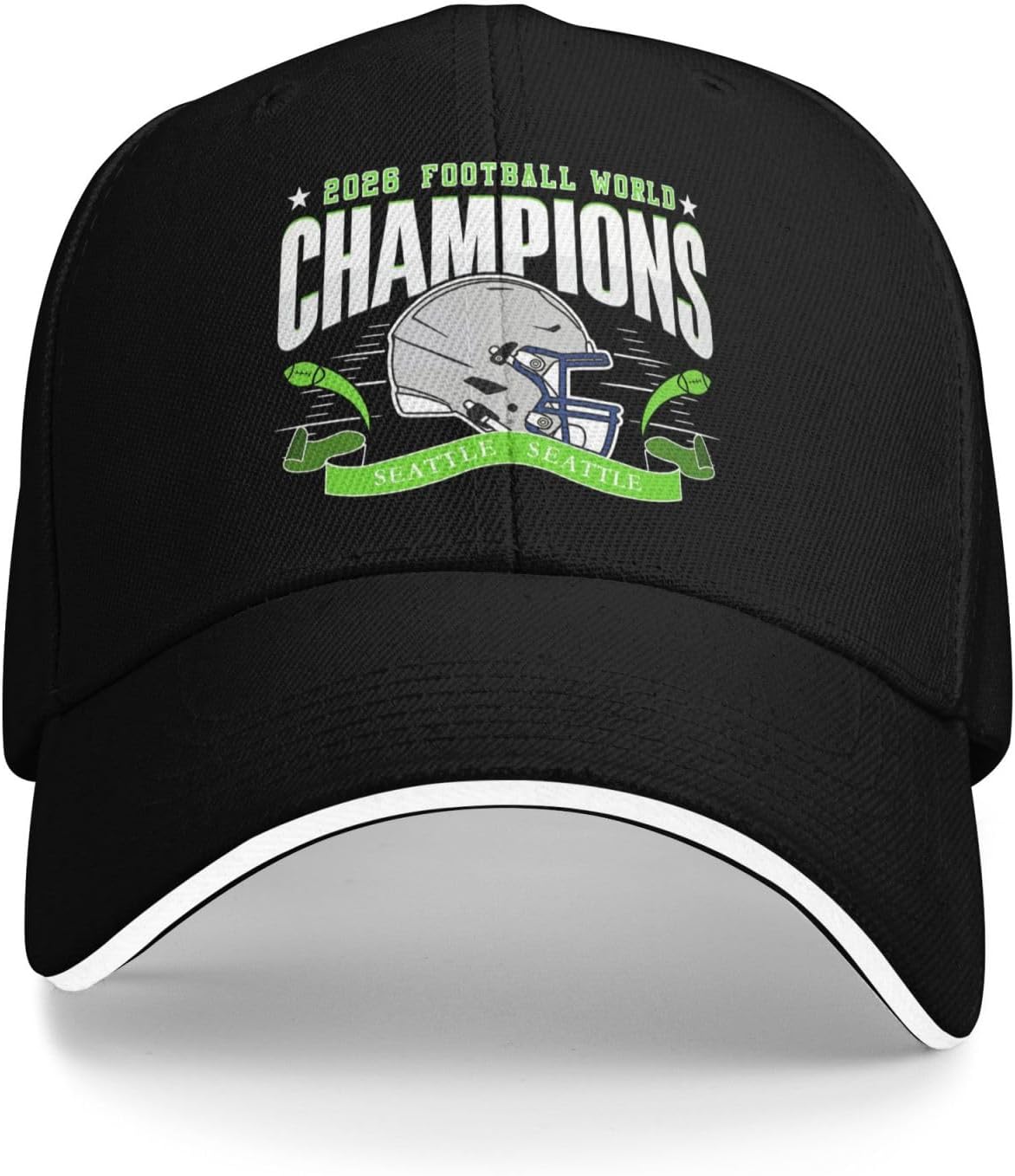 2026 Football Champs Hat for Adult,World Champions Caps for Fans Gift Adjustable One Size Fits All - Image 2