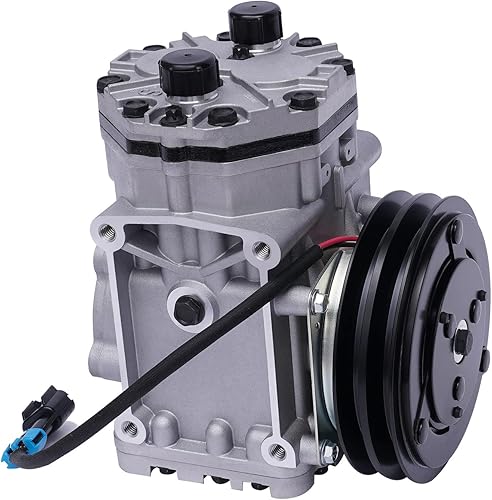 Miniatura 8 de Compresor de CA apto para Freightliner 1998-1997, para Kenworth, 2000-1996, para Peterbilt 2000-1996, reemplazo del compresor de aire acondicionado