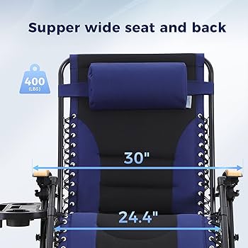 デジーノ カルマートDESIGNO RAISE Calmart 74CM+ Amazon.com: MAISON ARTS Oversized XXL Padded Zero Gravity