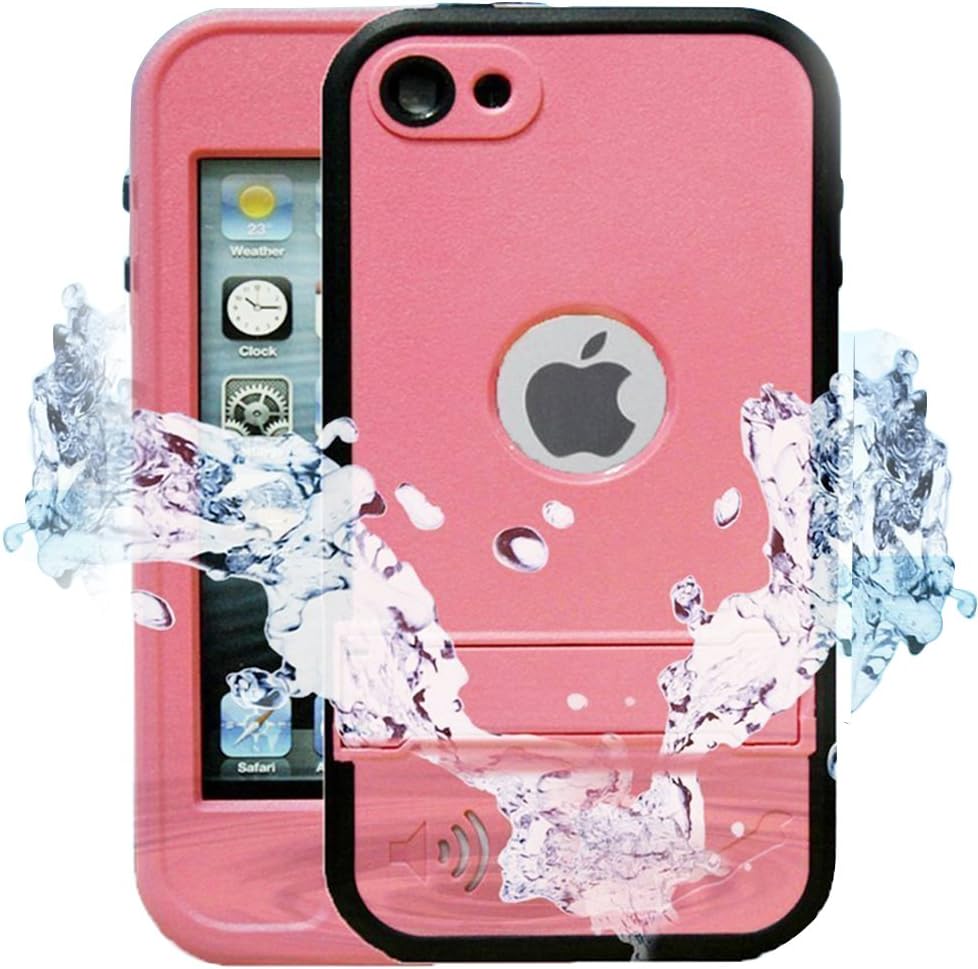 Comsoon iPod 5 iPod 6 Waterproof Case,[Dustproof Sweatproof][IP68 Certified]iPod Touch Defender Case Built-in Touch Screen & Kickstand for Both Apple iPod Touch 5th & 6th Generation