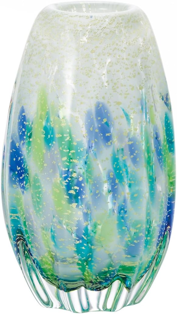Aderia Tsugaru Vidro F-71742 Hydrangea Flower Vase, Large 4.3 x 7.1 inches (11 x 18 cm), Made in Japan