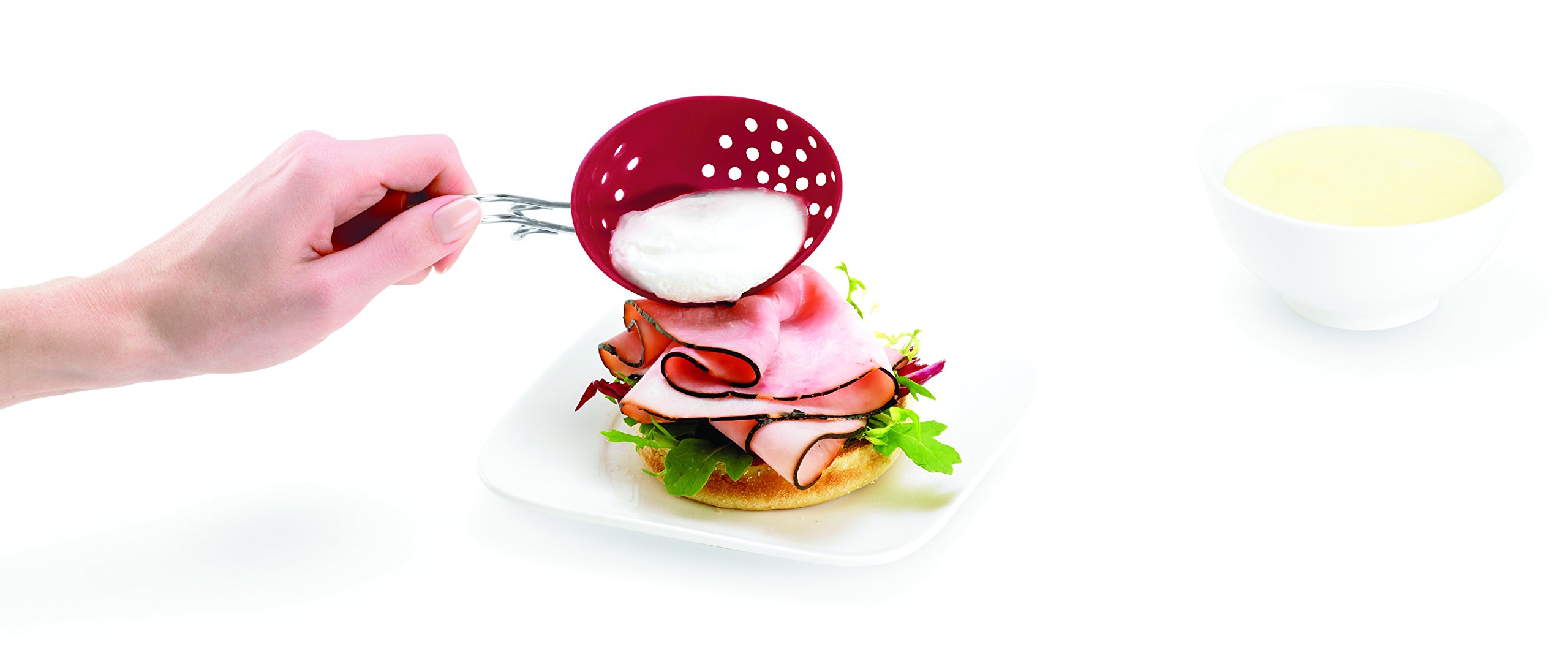 Cuoci Uovo In Camicia Cuisipro - In Silicone, Rosso, Set Da 2, Per Uova Perfette - Foto 9