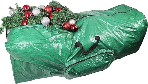 Bolsa de almacenamiento para árbol de Navidad, resistente, color verde, 45.2 x 19.0 x 13.0in