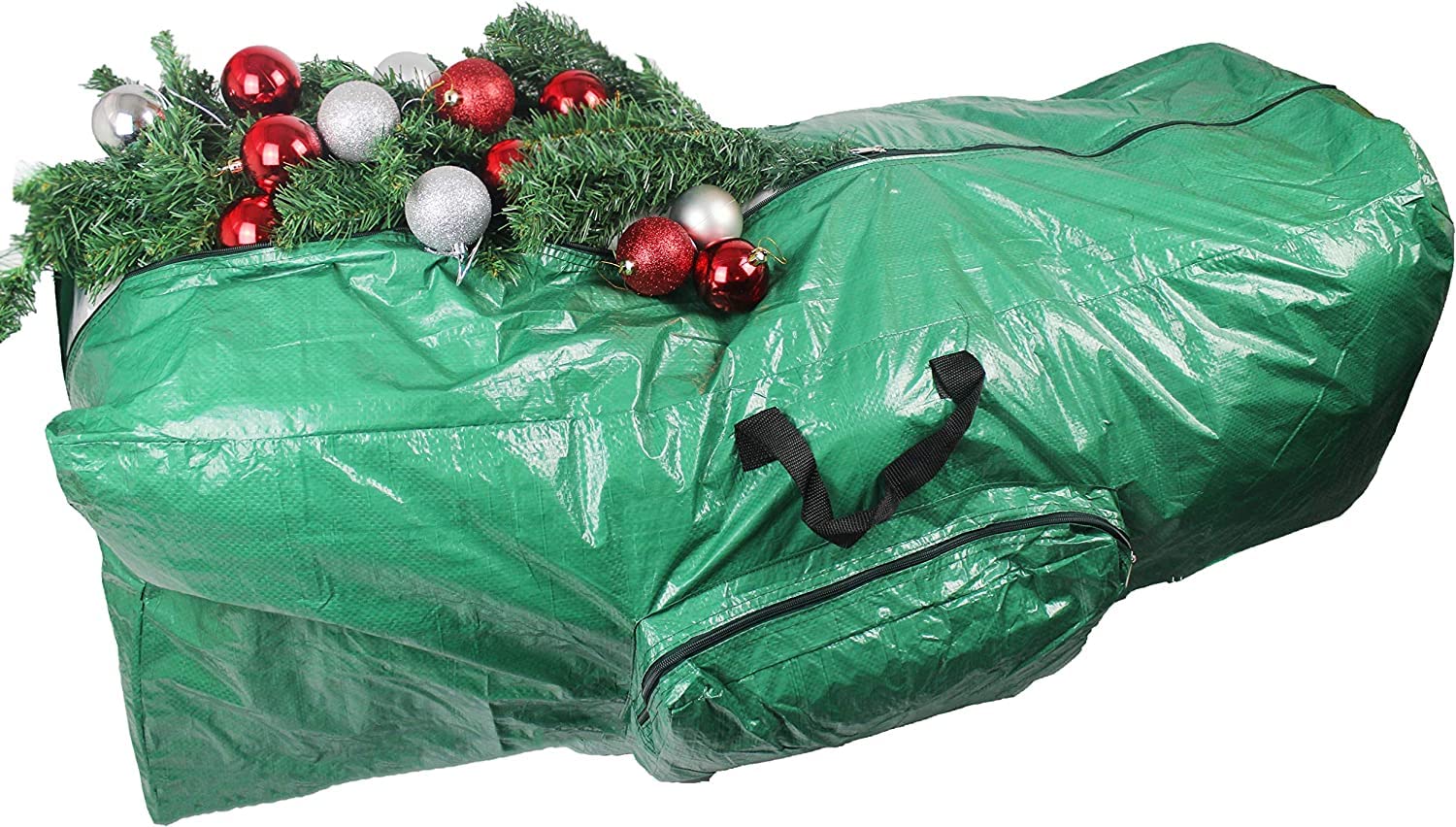 Modo Green Christmas Tree And Decoration Storage Bags ( Large Christmas Tree Storage Bag For Trees Up To 4 Feet Tall)