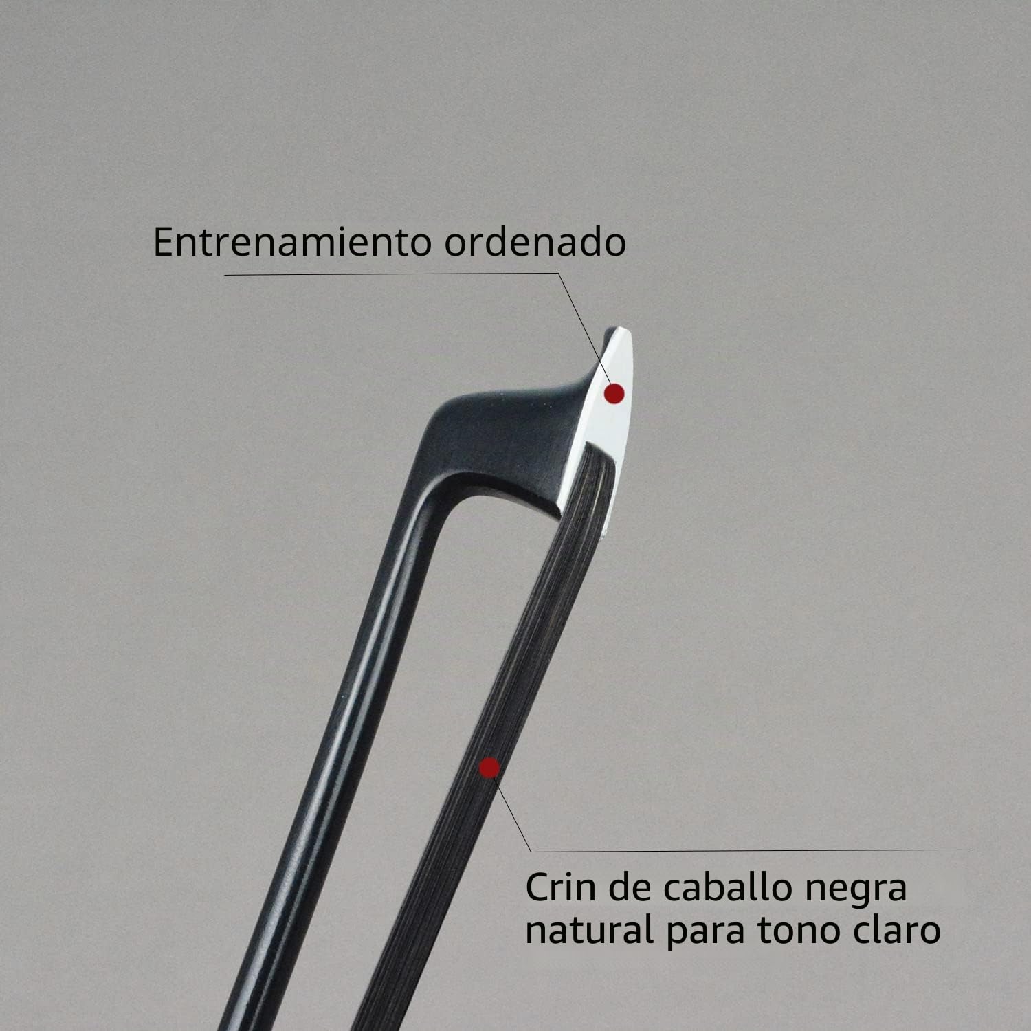 Arco de fibra de carbono de 4/4 tamaño completo con piedras brillantes pelo de caballo negro natural alambre azul bobinado violín arco