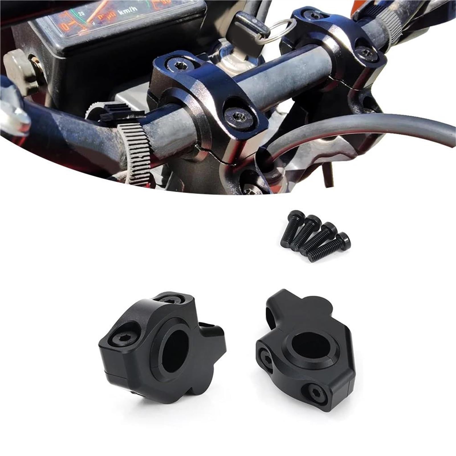 Riser Manubrio da 22 Mm 7/8" per Moto per Guzzi V7 Accessori