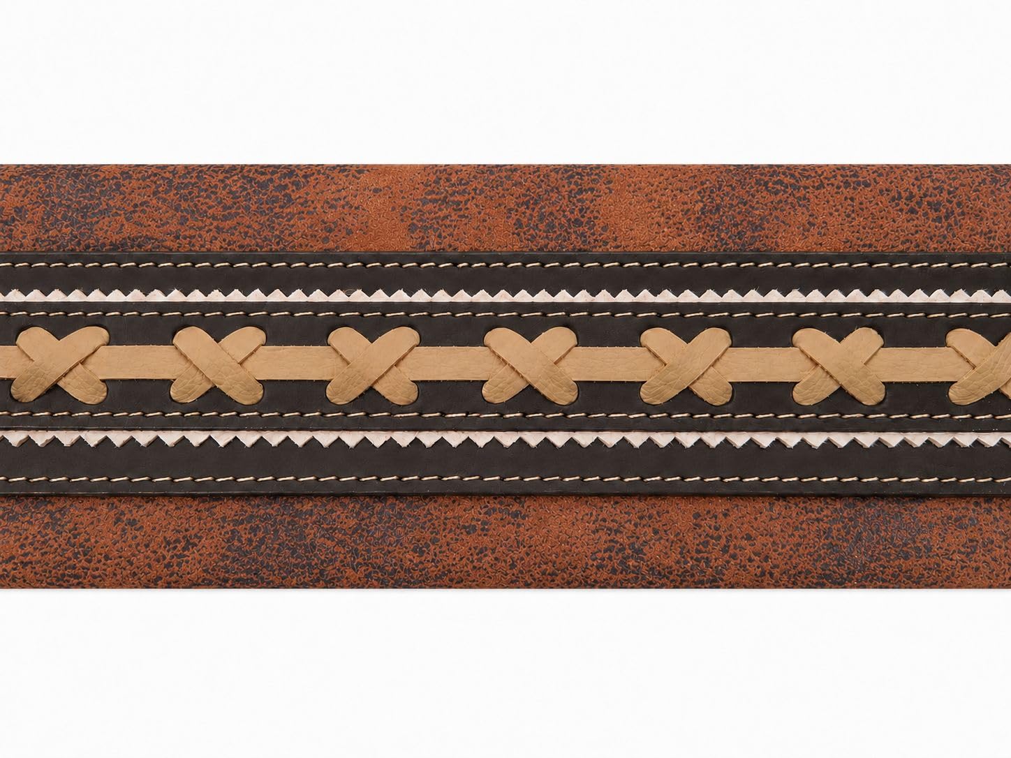 Generisch Steirische Harmonika Riemen Extravagant Brown-Vintage – edle Harmonikariemen in Braun Vintage-Optik, gepolstert, verstellbar, hochwertig verarbeitet, idealer Komfort für Harmonikaspieler